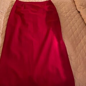 Apostrophe Vibrant Red Pencil Skirt